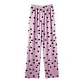 thumbnail image 3 of Pantalones largos para niños, pantalones casuales holgados para estar en casa, pantalones para dormir, pantalones holgados de pierna ancha para niños y niñas, pantalones de poliéster para niños, 3 of 5