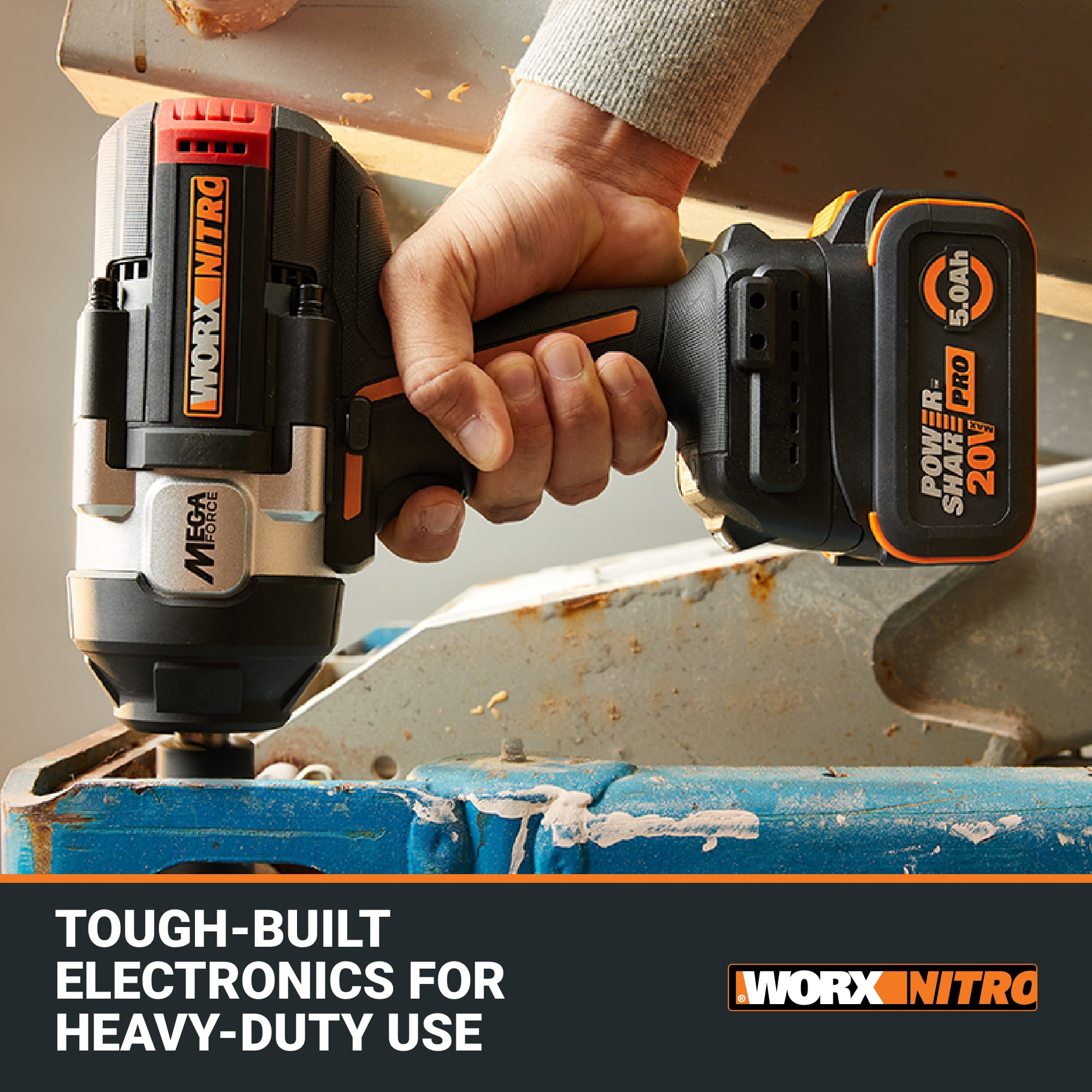 Worx Nitro WX276L 20V Brushless High Torque 1/2" Impact Wrench