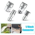 thumbnail image 5 of NATEFEMIN 4 Pcs 1/4 Inch NPT Pressure Washer Adapter Set 5000 PSI Connectors Stainless Steel Leak Proof Fittings, 5 of 8