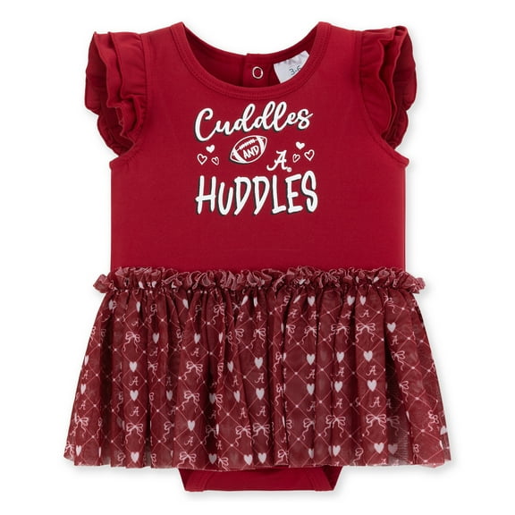 Girls Infant ZooZatz Crimson Alabama Crimson Tide Onesie Dress