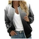 thumbnail image 1 of Chaqueta de estilo clásico Gibobby con Estampado Floral Cuello levantado para Mujer Negro L, 1 of 5