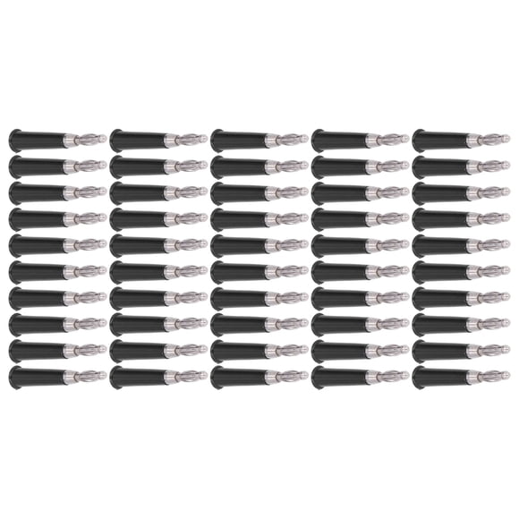 Conector tipo banana soldado, 50 piezas Conector tipo banana para linterna Conector tipo banana para altavoz Rendimiento confiable