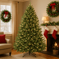thumbnail image 3 of Artificial Christmas Tree, 4.5FT/6FT/7.5FT/9FT Premium Unlit Hinged Design, Dense Branches Realistic Holiday Décor​ w/Easy Assembly, 3 of 8