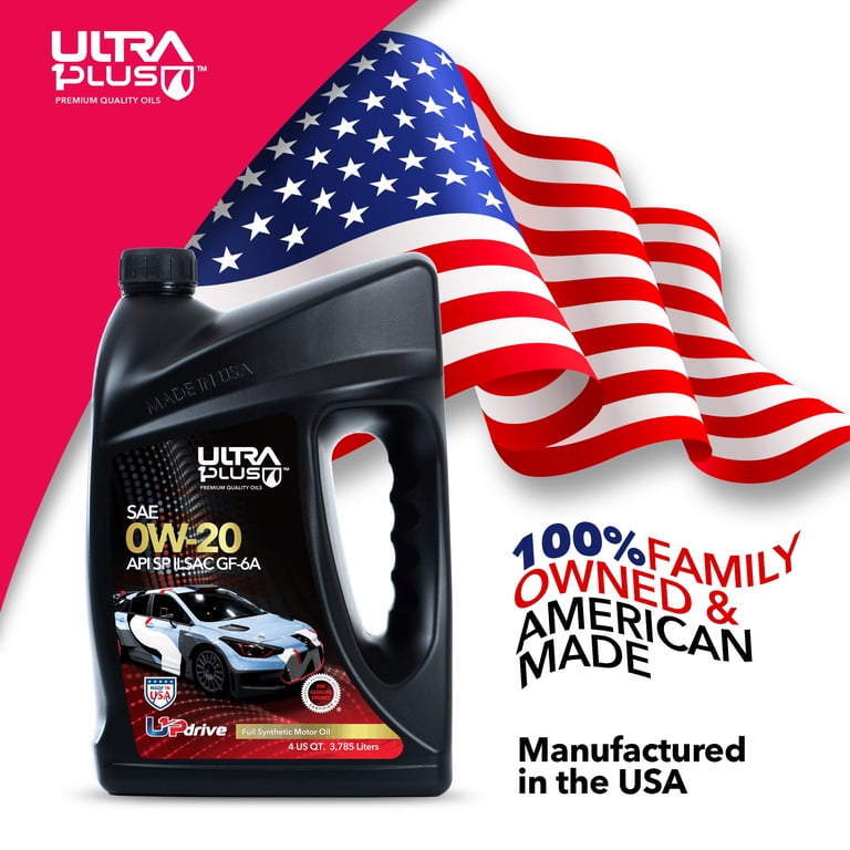 Ultra1Plus SAE 0W-20 Full Synthetic Motor Oil, API SP, ILSAC GF-6A