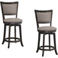 thumbnail image 1 of Best Master Furniture Maria 24" Transitional Counter Stool in Gray (Set of 2), 1 of 1