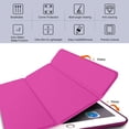 thumbnail image 3 of DuraSafe Case for OLD Model iPad 4 / iPad 3 / iPad 2 - 9.7 inch [ A1458 A1459 A1460 A1403 A1416 A1430 A1395 A1396 A1397 ] Tri Fold Smart Cover with Translucent Back, Auto Sleep/Wake - Pink, 3 of 10