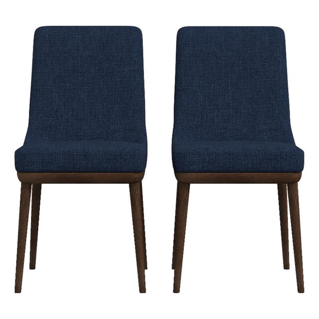 Ashcroft Grayson Mid-Century Modern Dining Chair, Blue (Set of 2)