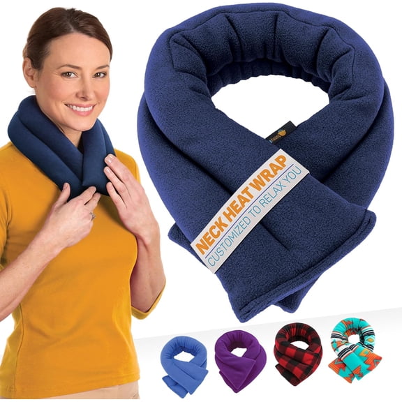 Sunnybay Microwave Heating Pad for Neck and Shoulders, 26-Inch Long, Hot or Cold Therapy Pack, Blue