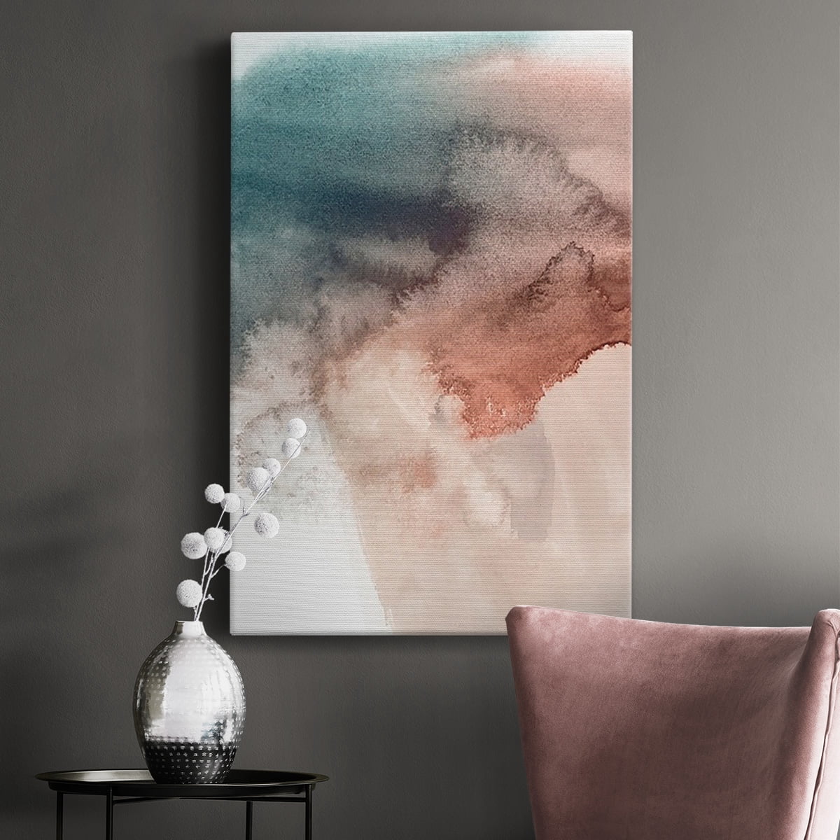 Red Ochre Abstract III Premium Gallery Wrapped Canvas - Ready to Hang