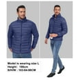 thumbnail image 5 of Lavenicole Mens Puffer Jacket - Waterproof Zip Up Hooded Lightweight Jacket for Men Navyblue XL, 5 of 5