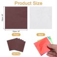 thumbnail image 2 of Uxcell 100 Pcs 6 x 6 Inch Square Aluminum Foil Candy Wrappers, Coffee, 2 of 6