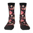 thumbnail image 4 of Calcetines con estampado de flores de vulva para hombre y mujer, calcetines largos hasta la rodilla, calcetines para parejas, medias de skate de estilo hip hop con personalidad, 4 of 4