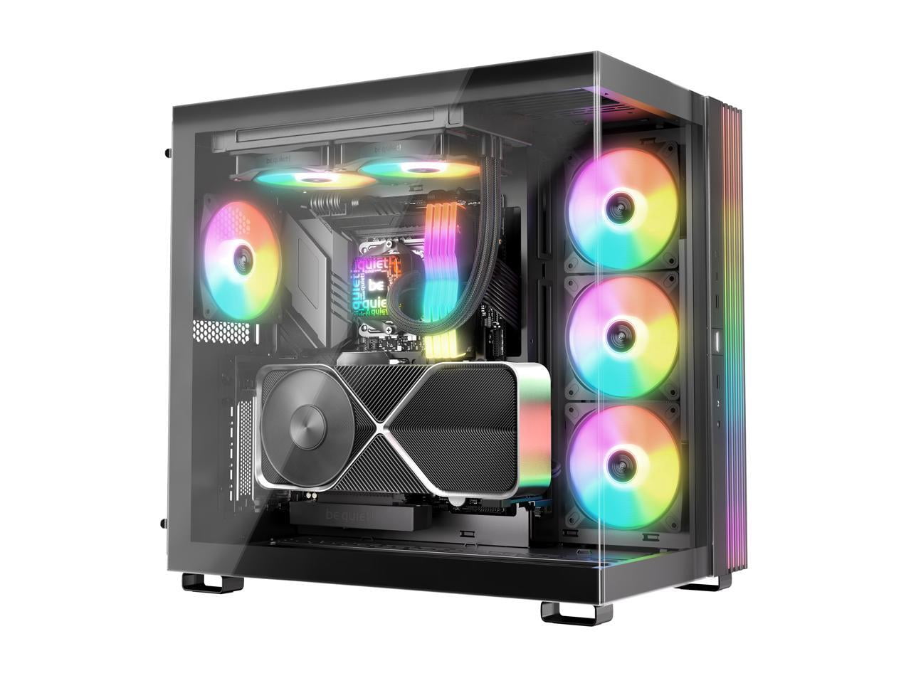bequiet! PURE LOOP 3 LX 240mm Black CPU liquid cooler for heavily overclocked systems, 2x Light Wings LX PWM high-speed fans, Daisy chained PWM fans, Unique ARGB cooling block with customization