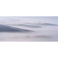 thumbnail image 2 of Mumford, Andy 32x16 Black Ornate Wood Framed with Double Matting Museum Art Print Titled - Dawn Mist in Val da€™Orcia, Tuscany, 2 of 4