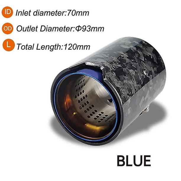 Genuien Forged Carbon Fiber Exhaust Tip Black Inner For BMW M2 M3 M4 M135i M235i M140i M240i M335i M340i M435i~16160