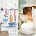 thumbnail image 7 of Yayeee 100% Cotton Hand Towels for Bathroom 16" x 28" Soft Absorbent Kitchen Towel, Pink Hand Drawn Sailboats, 7 of 7