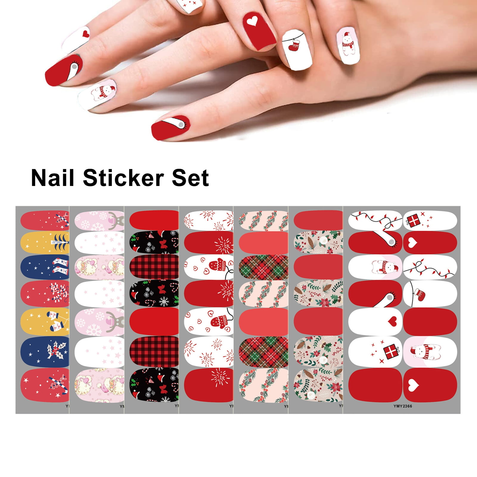 Jiaroswwei Nail Adhesive Sticker Exquisite Pattern Nail Design