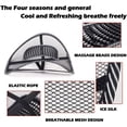 thumbnail image 3 of 4 Pack Cool Vent Cushion Massage Pad/Beads, Mesh Back Lumbar Support for Car, Office, Home, Chair Seat, 3 of 8