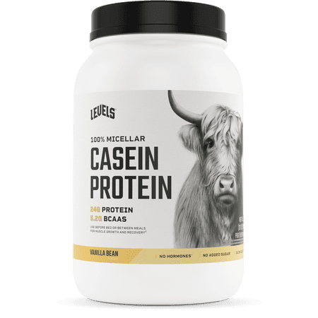 Levels 100% Micellar Casein Protein Vanilla Bean 2 LB