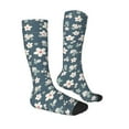 thumbnail image 3 of Balery Blue Flower Fun Novelty Socks Men'S Women'S Crew Socks Funny Crazy Novelty Socks Quirky And Cool Socks, 3 of 9