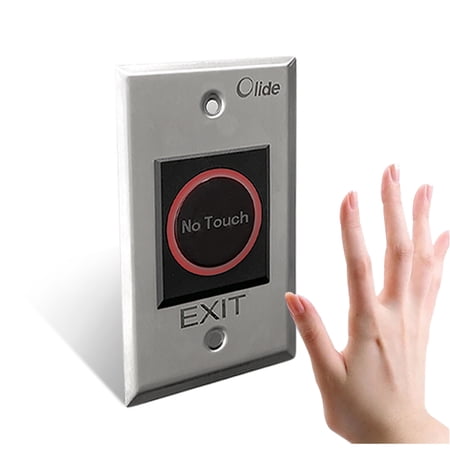 Olideauto Touchless Hand Sensor Switch No Touch Sensor Open Auto Door Metal Panel DC12V Sensor Wired Button price history on PriceWatchPro