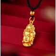 thumbnail image 2 of K-KED 2023 New Guanyin 24K Thai Baht Yellow Gold Plated Necklace Pendant, 2 of 6