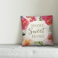 thumbnail image 2 of Creative Products Home Sweet Home Floral 20x20 Spun Poly Pillow, 2 of 2
