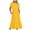Yellow dresses for women, variant on ZZwxWA Summer Dresses for Women Short Sleeve Casual High Waist Pleated Loose Fit with Pocket Swing Flowy Summer Vacation Beach Party Evening Club Solid Long Dress Round Neck Dresses Blue XXL
