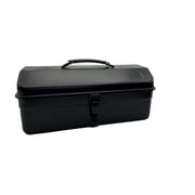 DOLITY Iron Tools Box Hardware Storage Garages Lockable Multipurpose Hand Tool Case Black