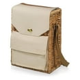 thumbnail image 3 of Picnic Time Corsica 2-Bottle Wine & Cheese Picnic Basket Tote, Insulated Wicker Set for Outdoor & Romantic Gifts, Beige Canvas, 3 of 3