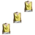 thumbnail image 4 of Sonducket Transpirable y cómodo Halter Top Mujeres Love - Para el verano Camiseta Top Tops Mujeres Tank Tops Camisola Sexy Ligero A36 Amarillo S Type1 NO1, 4 of 5