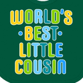 thumbnail image 4 of Inktastic Worlds Best Little Cousin Boys Baby Bib, 4 of 4