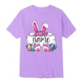 thumbnail image 4 of MIASHUI T-Shirts Graphiques de Pâques pour Garçons Doux Décontractés à Manches Courtes Hauts Colorés pour Enfants Violet, 4-5 Ans, 4 of 4
