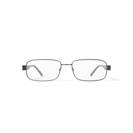 EasyTwist Men's CT201 Rectangular Prescription Eyeglasses with Case, Grey