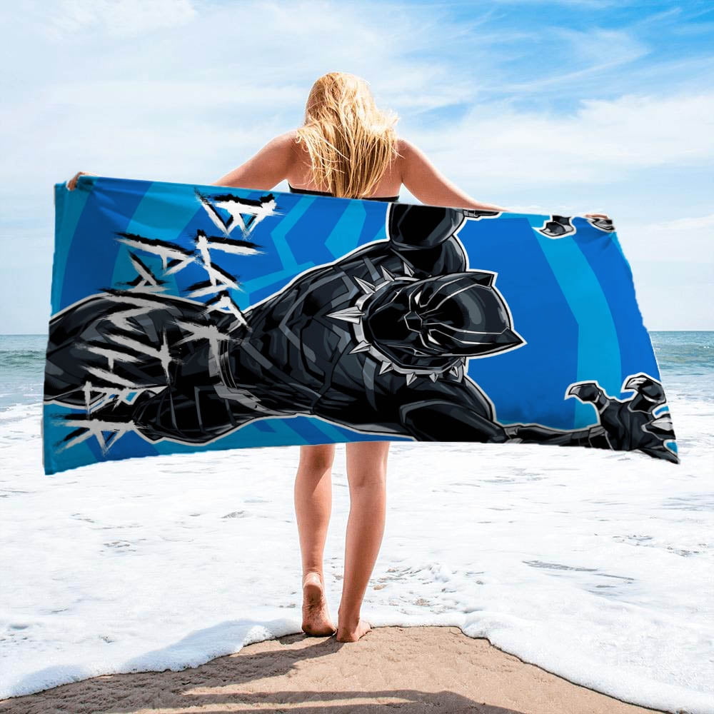 Black Panther Kids Beach Towel, 27 x 54, Marvel