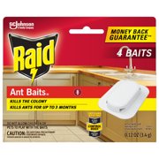 Raid Ant Baits Indoor Ant Insect Killer Traps, 0.12oz, 4 Count
