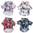 thumbnail image 1 of 4 Uds. Ropa para perro mascota poliéster estampado hawaiano suave transpirable para viajes en la playa JShteea El nuevo, 1 of 9