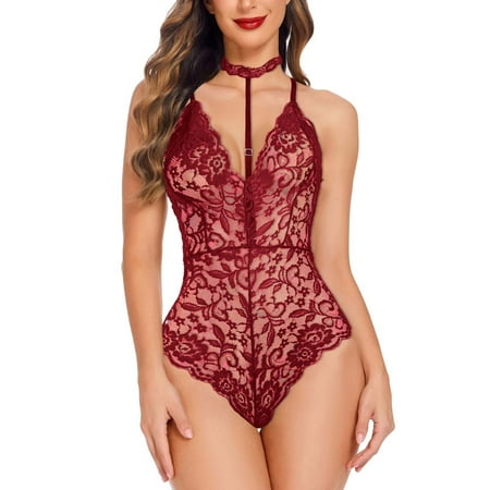 Yuhangmm 2024 Women s Embroidery See Through Binding Hollow Three Point Underwear Women Lingerie Underwear Womens Lingerie Sexy Corset Set