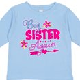 thumbnail image 4 of Inktastic Big Sister Again with Flowers and Arrow Girls Long Sleeve Toddler T-Shirt, 4 of 5