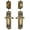 Vintage Brass, variant on Grandeur 823090 Windsor Solid Brass Right Handed Single Cylinder Keyed Entry Leverset And