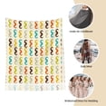 thumbnail image 6 of Cauagu Colorful Mustache Print Women Wrap Shawl tassels Scarves Retro Scarf 77.6"X28.3", 6 of 8