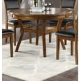 thumbnail image 2 of Watson 5pc Dining Set Round Table w 4x Side Chairs - Walnut, 2 of 20