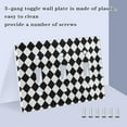 thumbnail image 3 of Yayeee Toggle Light Switch Wall Plate 2-Gang 4.56"x4.48" Decorative Outlet Cover, Black and White Geometric, 3 of 7