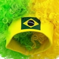 thumbnail image 6 of Jiibva Football Game Flag Colored Fan Wigs Hat, National Flag Afro Fan Wig Headgear Funny Headwear for Soccer Match Celebration Flag Colorful Event Hairband, 6 of 7