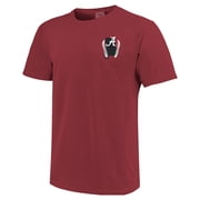 Men's Crimson Alabama Crimson Tide Drawn Mascot Baseball T-Shirt