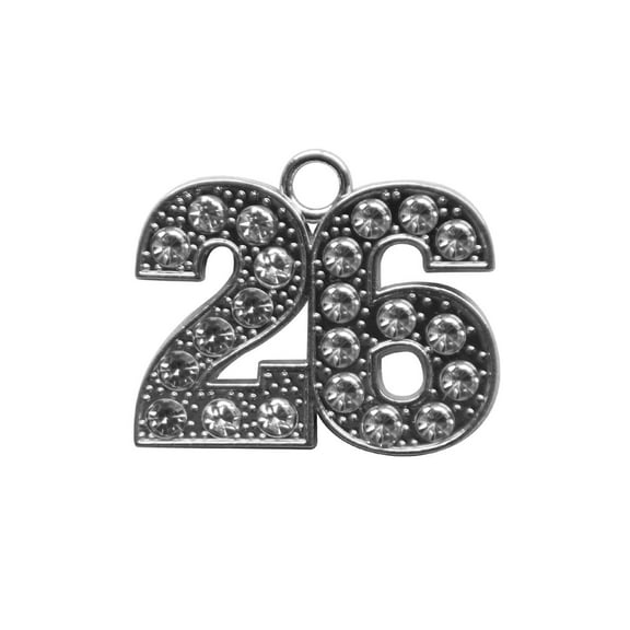 Endea Graduation Silver Tassel Date Bling Charm Year 2026