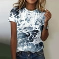 thumbnail image 1 of WILLBEST T-Shirt Canada pour Femmes Printemps Été Imprimé Coloré Manches Courtes Col Rond T-Shirt Haut, 1 of 4