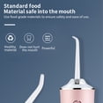thumbnail image 4 of Irrigador dental eléctrico con 4 boquillas, portátil, color rosa, 4 of 12