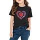 thumbnail image 4 of Blusas y camisas de manga corta con cuello redondo para niños y niñas, camisetas gráficas de manga corta, blusas con estampados bonitos para la temporada escolar., 4 of 9