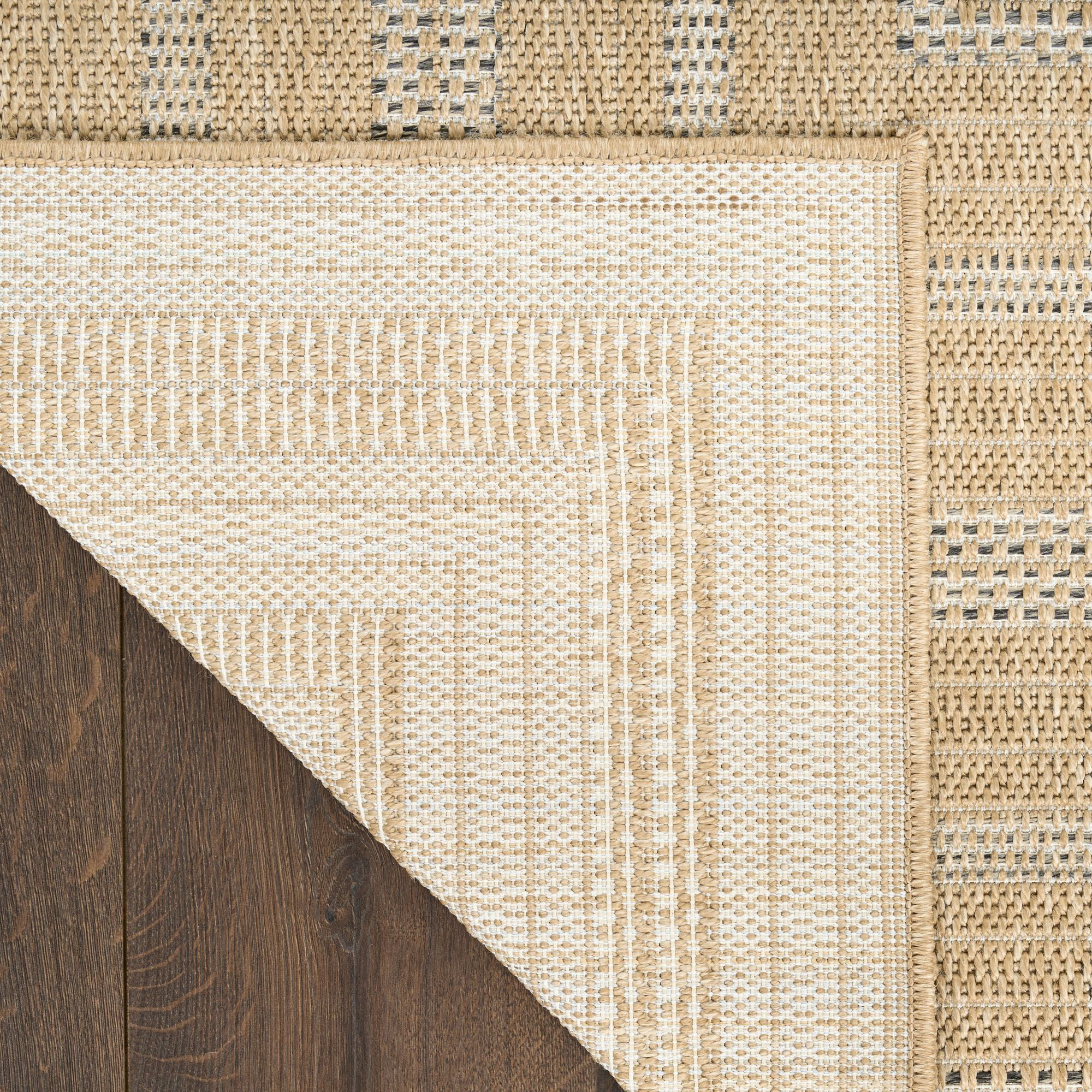 Nourison Tulum 10' x 14' Taupe Grey Indoor/Outdoor Rug